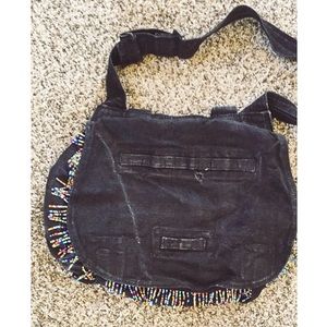 Distressed Fringe Crossbody Bag