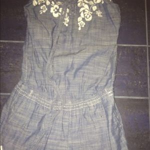 Jean fabric romper