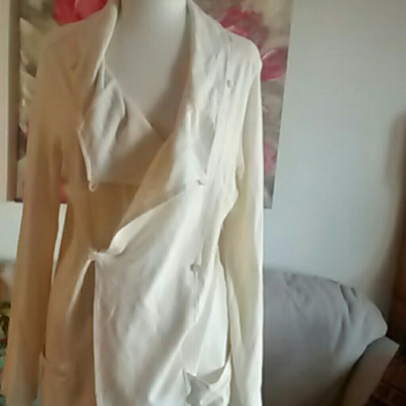 Hemp and organic cotton natural colored cardigan