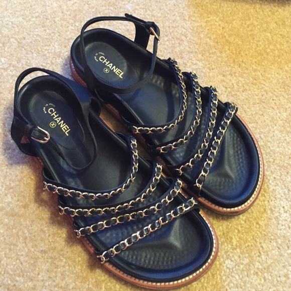 ⛔️sold⛔️ Authentic Chanel sandals 40.5, like new