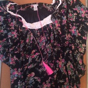 Floral Batwing Top