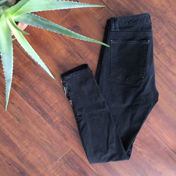 American Apparel four way stretch side zip jean