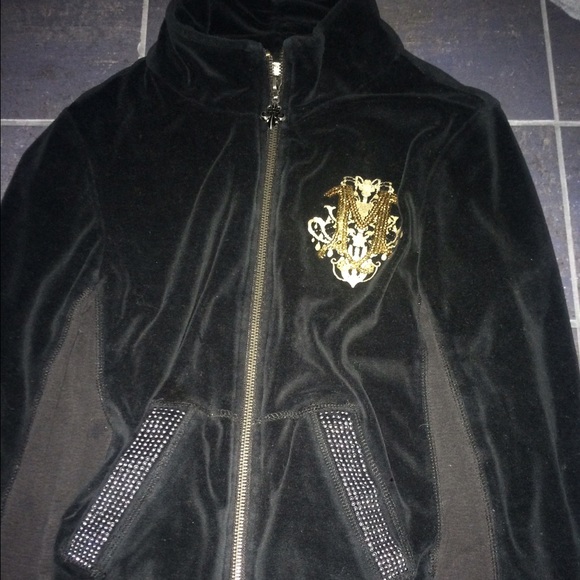 Super cute zip up black and gold, juicy.