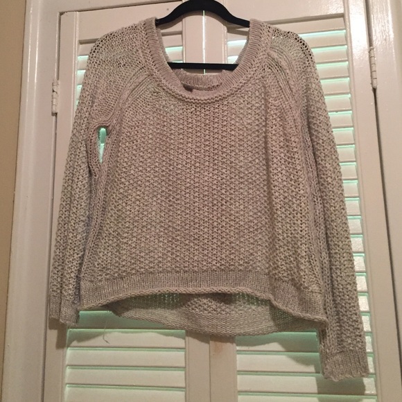 Free people- grey slouchy sweater size S