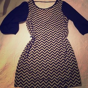 Chevron Dress with amazing back detail