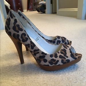 Size 6 1/2 animal print heels
