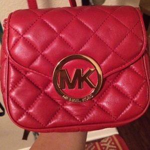 Red Michael Kors Satchel