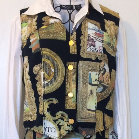 Moschino Vintage 1992 Art Frame Vest Small