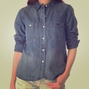 Madewell button down Jean shirt