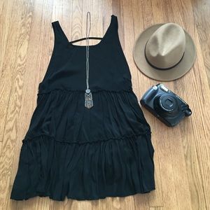 Brandy Melville black low back dress