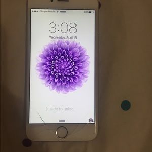 iPhone 6 16 GB silver UNLOCK TRADES ONLY!!