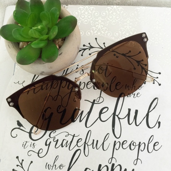 Brown & Gold Sunglasses - Picture 4 of 4