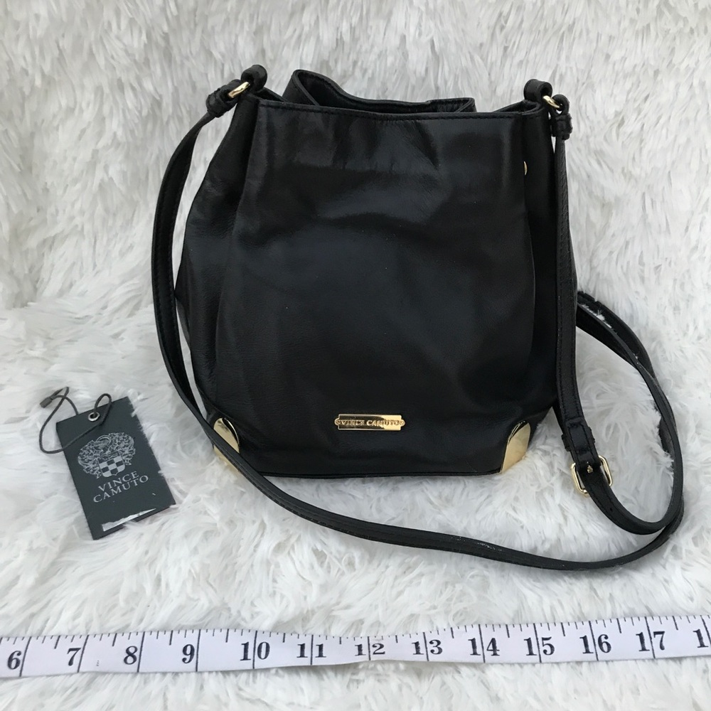 Vince Camuto Drawcord Janet Leather Crossbody