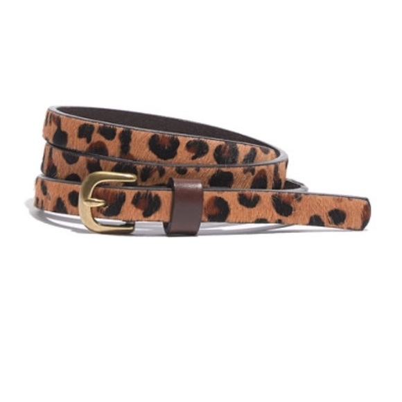 NWOT Madewell Skinny Calf Hair Belt | M/L