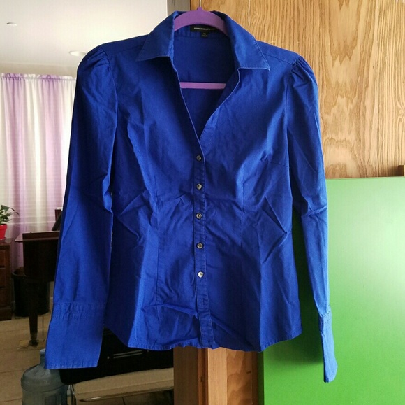 Royal blue button up