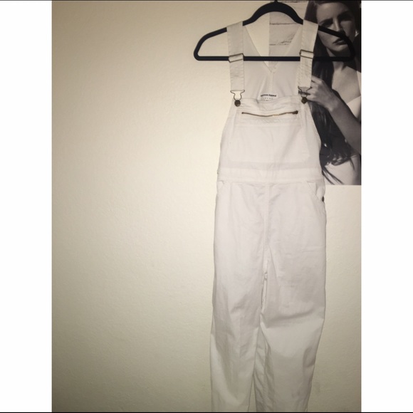 White American Apparel Overalls