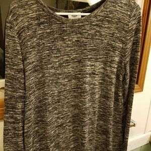 New old navy black comfy sheer open sweater Large