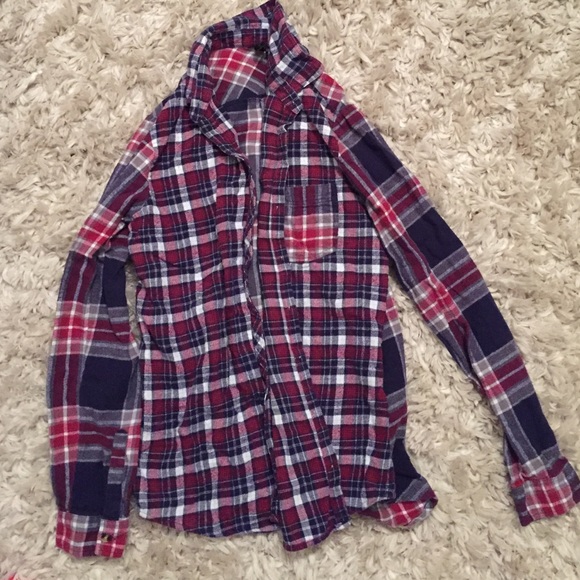 Long sleeve button down flannel