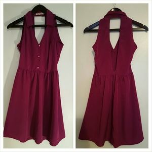 Purple flowy dress
