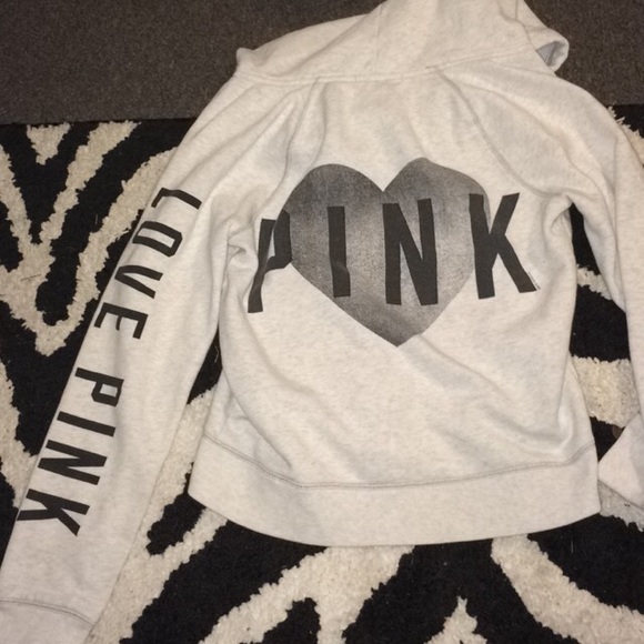 Love Pink Jackets & Blazers - Love pink zip up hoodie💕 on hold for cmooney1