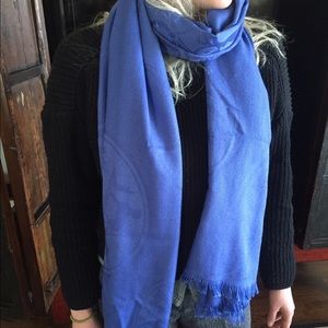 HERMES Libris Stole Cashmere Silk - Blue Scarf