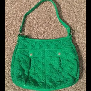 Vera Bradley Fabric and leather straps purse