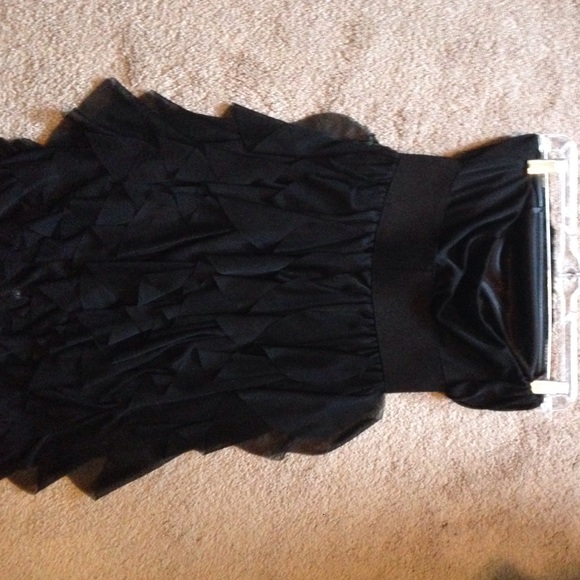 Black Strapless Formal Dress - Picture 3 of 3