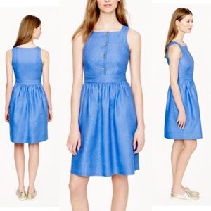 Button-front Dress in Linen // by J. Crew