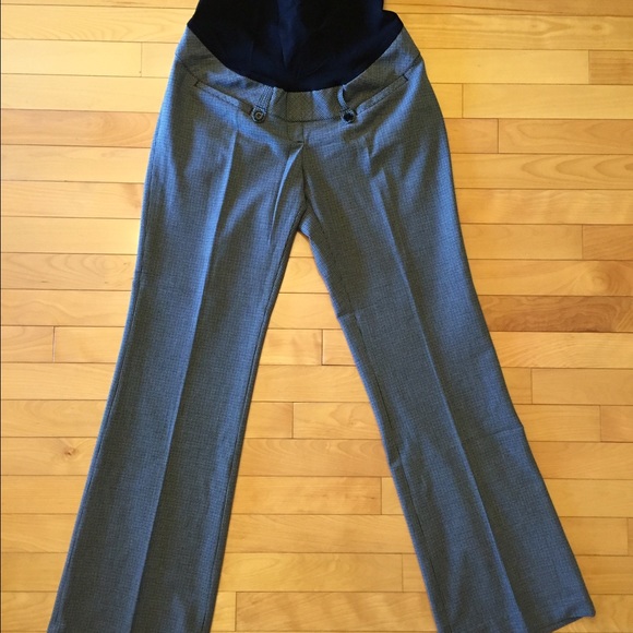 Checked dress maternity pants