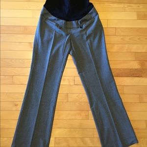 Checked dress maternity pants