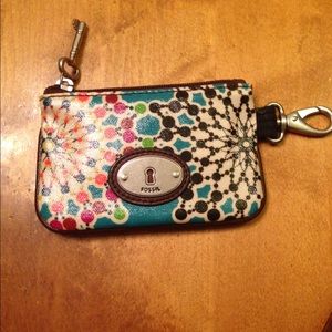 Fossil Keyper key coin bright multi NWT!