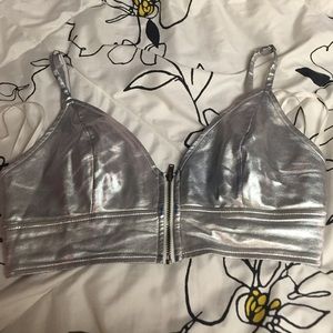 holographic crop top