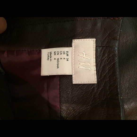 H&M leather skirt - Picture 3 of 4