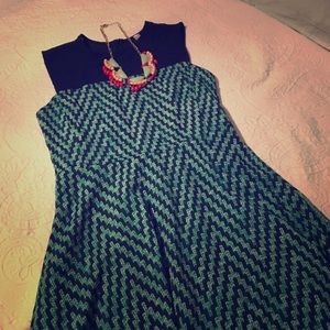 Sheer top detail dress