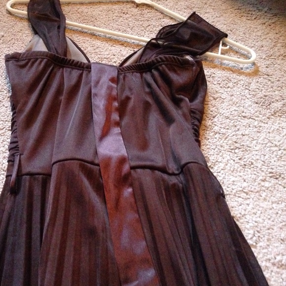 Brown Dress with Ribbon Belt - Picture 4 of 4