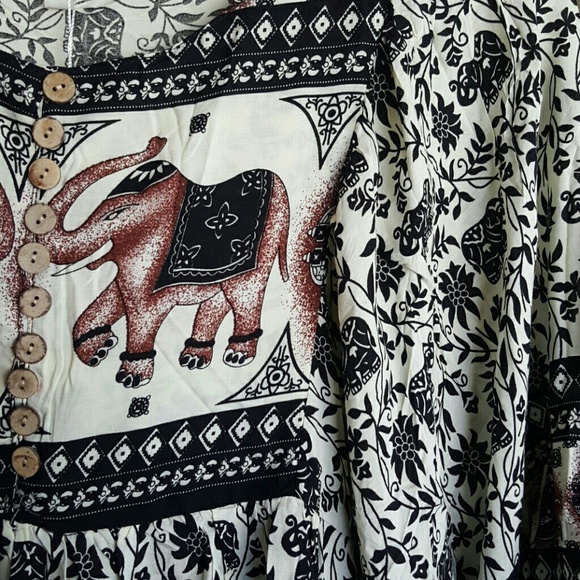 Elephant Peasant Tunic - Picture 3 of 3
