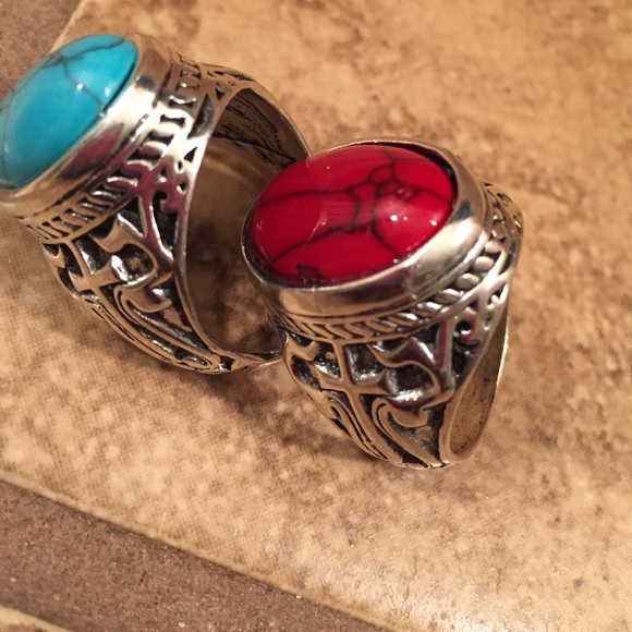 💋STATEMENT RINGS💋 GENUINE STONES - Picture 3 of 4