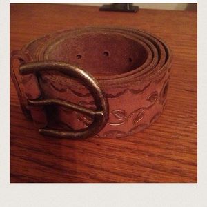 Leather belt