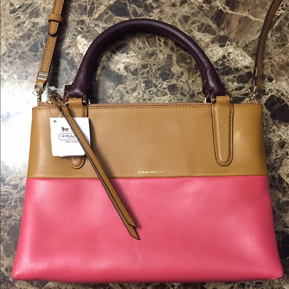 NWT. Coach convertible color block crossbody.