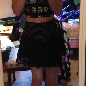 Stripped Forever 21 Skirt