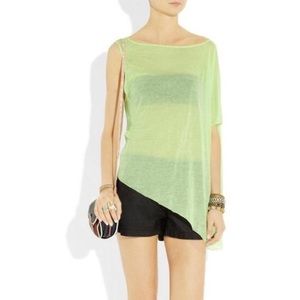 Asymmetrical Helmet Lang Top