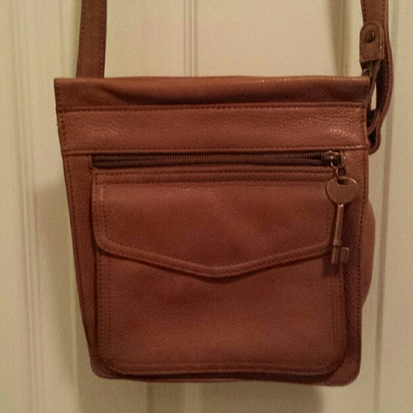 Fossil crossbody brown leather
