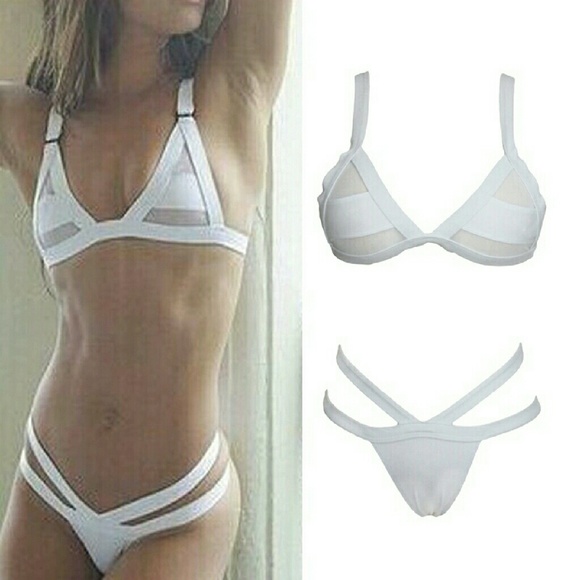 Sexy Thong Bikinis Hollow Out Swimwear Women - Picture 3 of 5