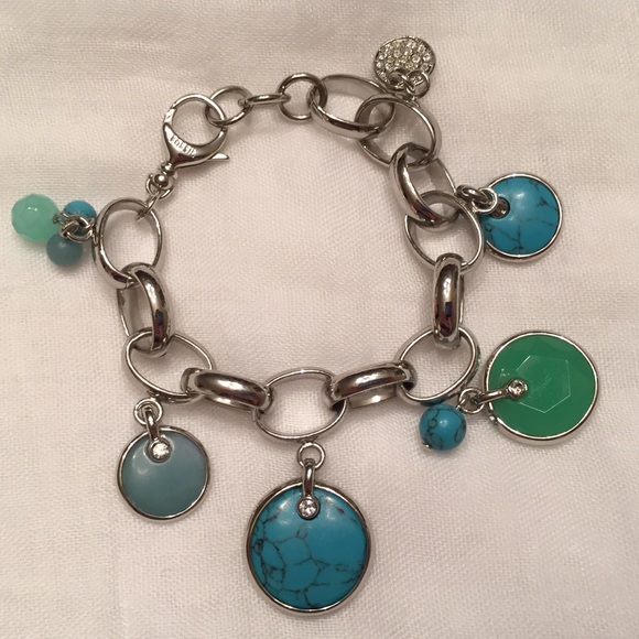 Fossil faux turquoise bracelet