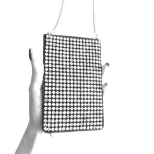 H&M rhinestone cellphone bag
