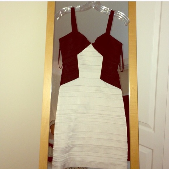 BCBG Black and Silver Cocktail Dress 0