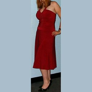 Red Halter Dress