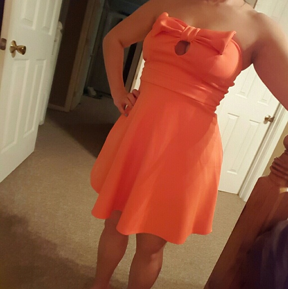 Strapless summer dress