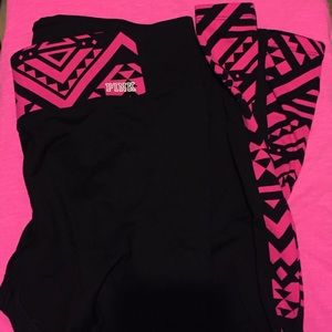 Pink yoga pants. Worn twice