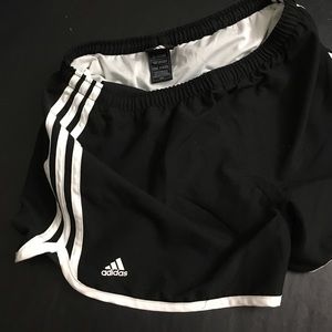 Black adidas soccer shorts